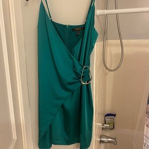 Forever21 Dark Green silky dress